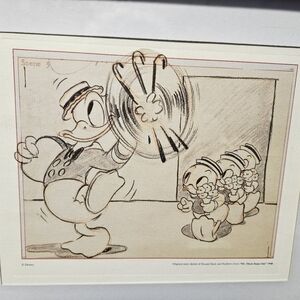 ©️Disney Original Story Sketch, Donald Duck & Nephews from "Mr Duck Steps Out"
